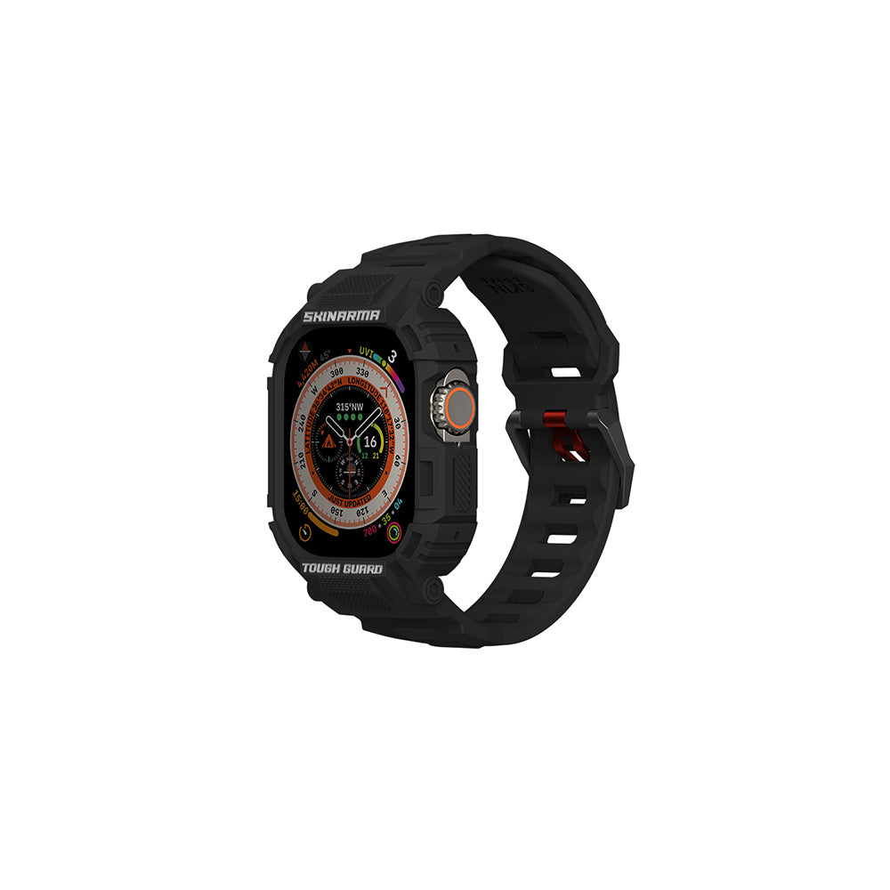 Skinarma Mecha Apple Watch Ultra 49mm 2in1 TPU Kasa Koruyucu + Silikon Kordon Skinarma Mecha Apple Watch Ultra 49mm 2in1 TPU Kasa Koruyucu + Silikon Kordon